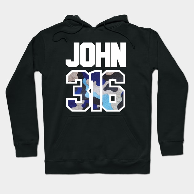 JOHN 3:16 - Bible Verse Hoodie by Obedience │Exalted Apparel